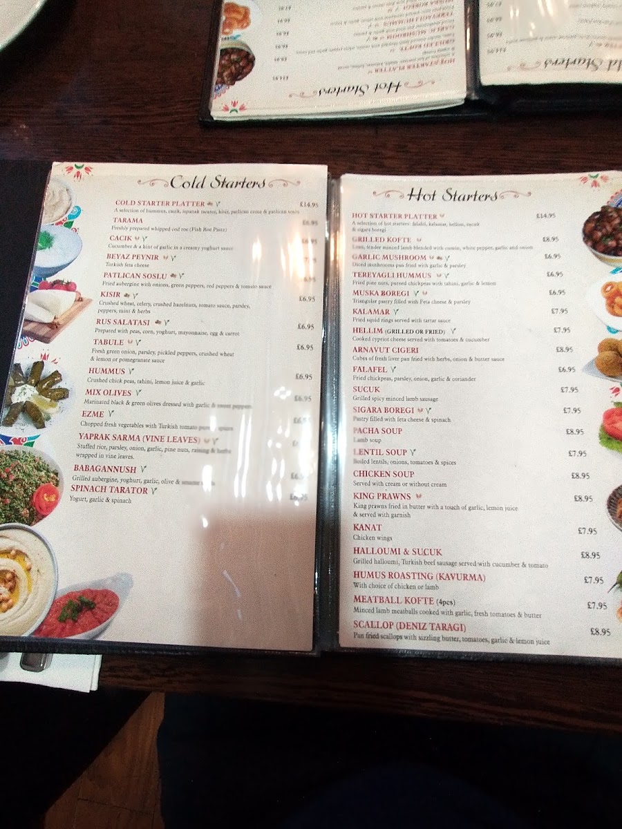 Kemal Pasha Menu 8