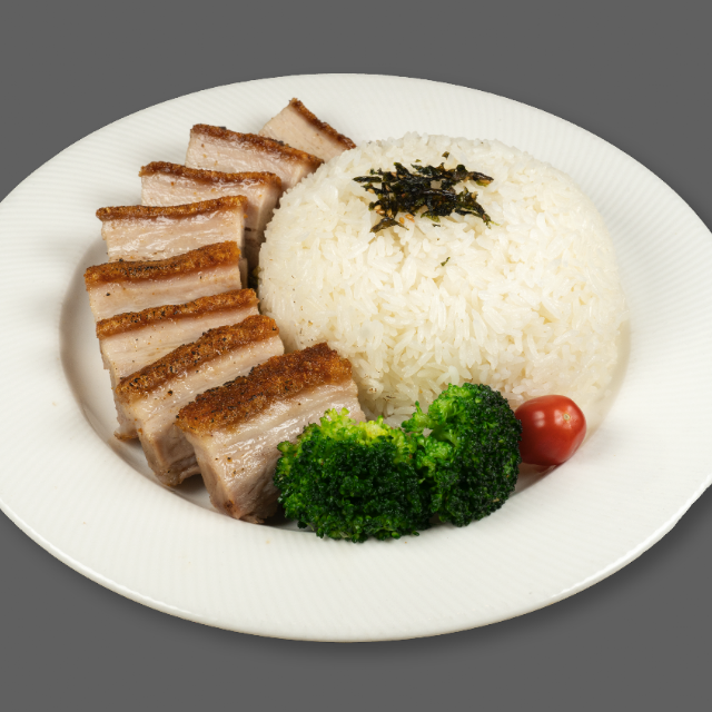 Roasted Crispy Pork Rice