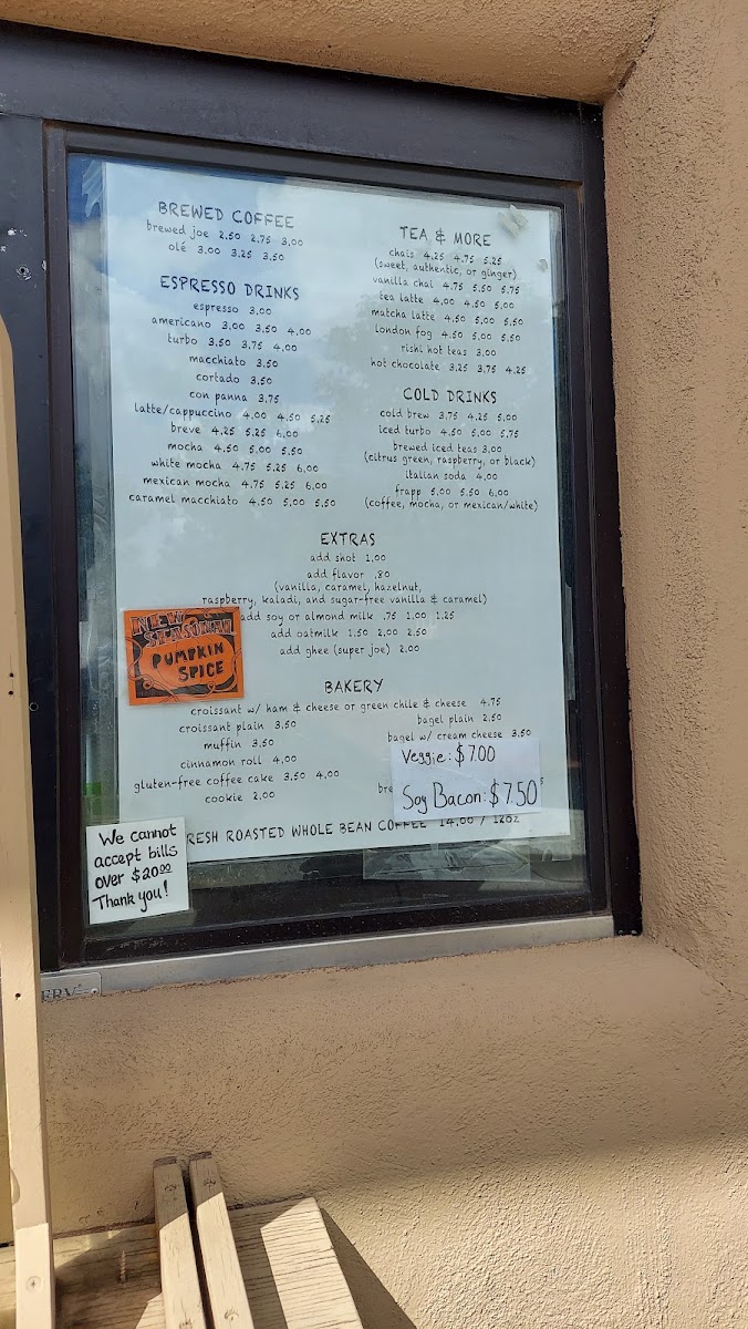 Java Joe's Menu 3