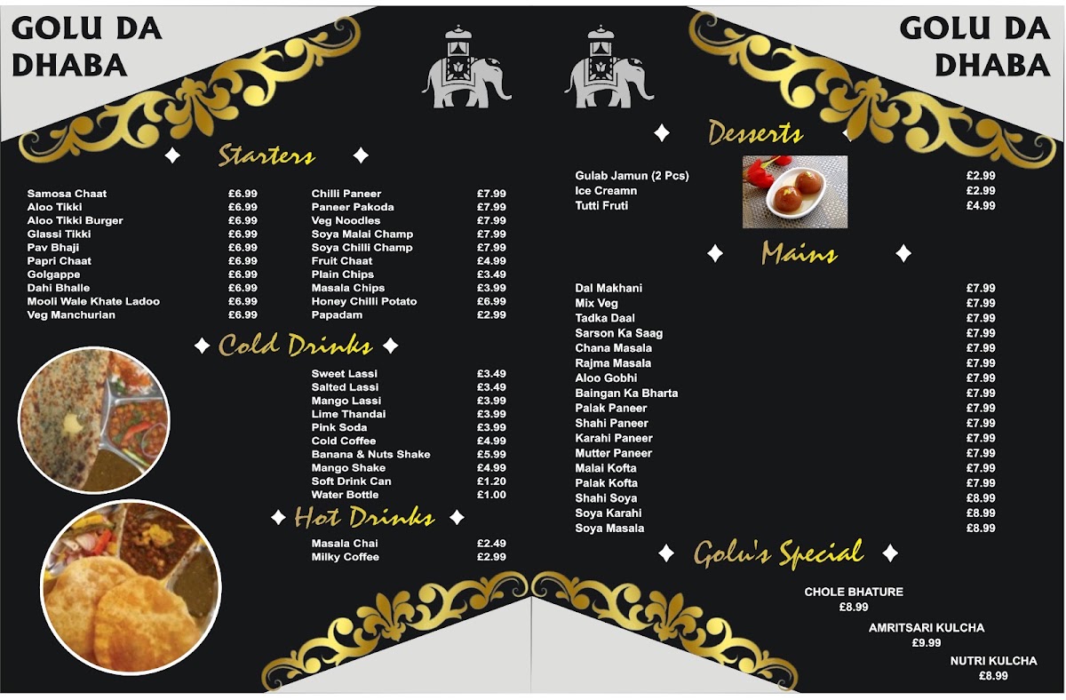 Golu Da Dhaba Menu 2