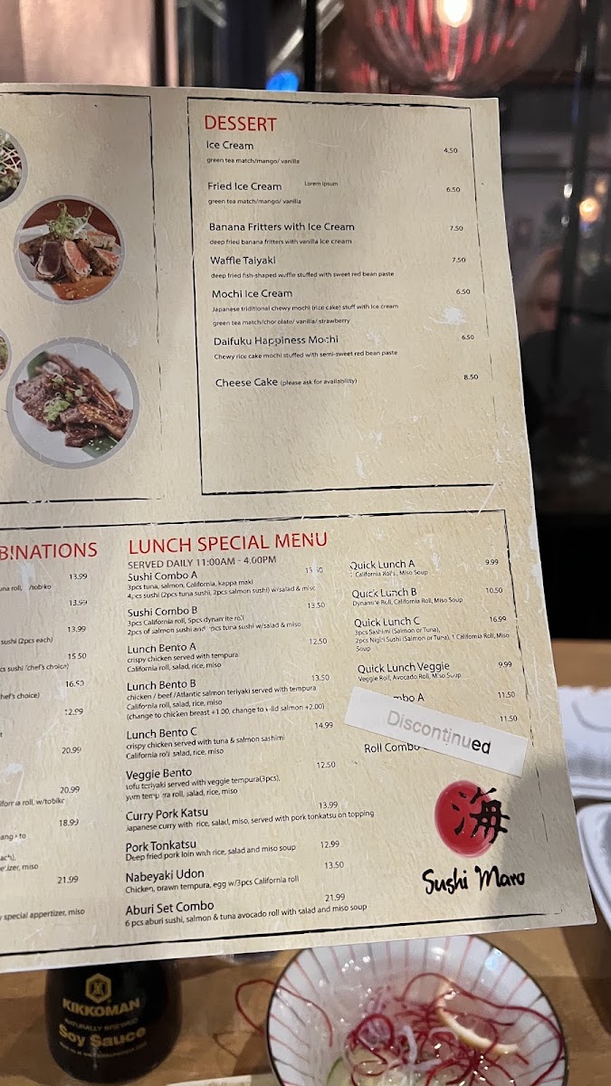 Sushi Maro Japanese Restaurant Menu 6