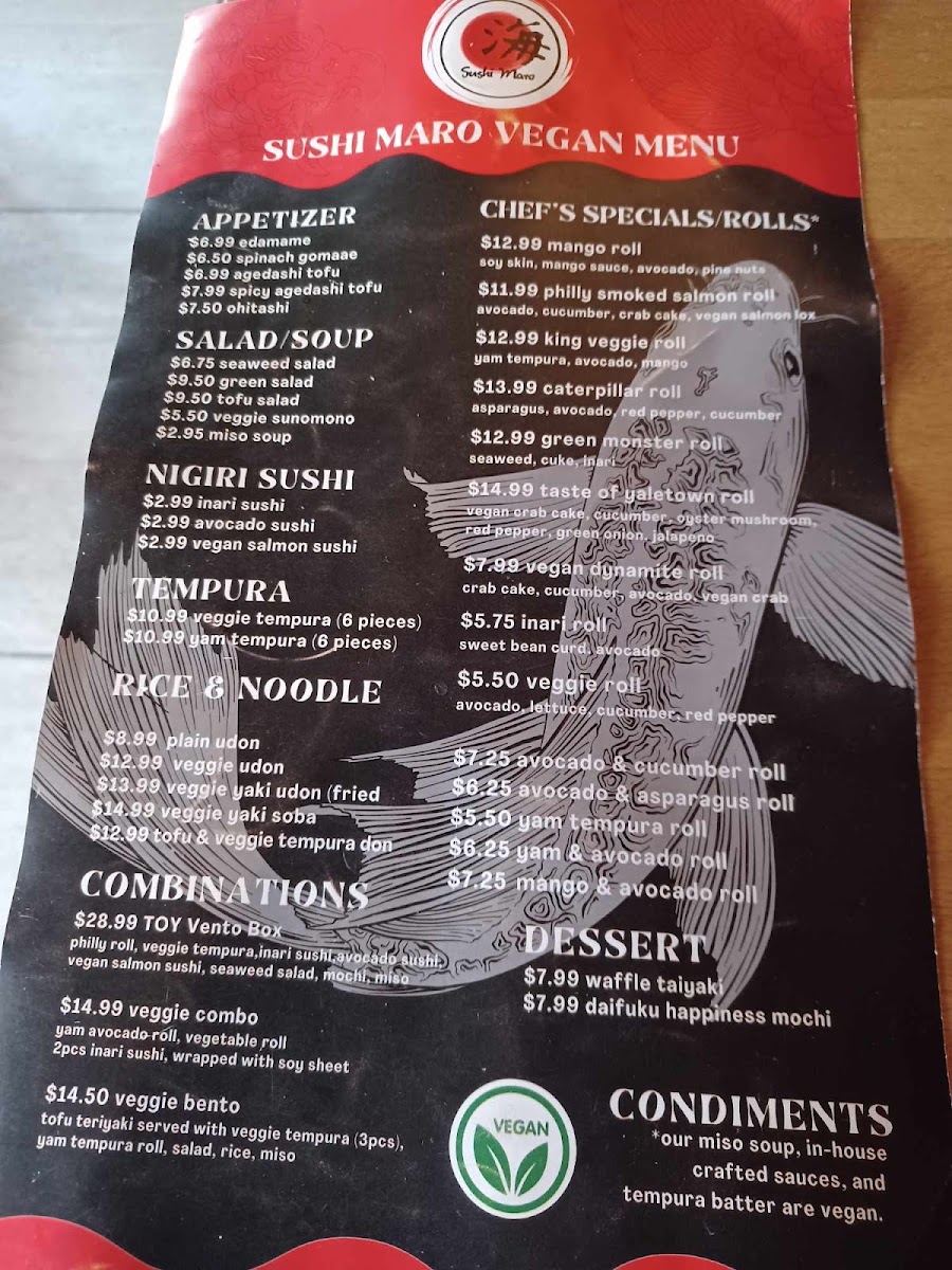 Sushi Maro Japanese Restaurant Menu 7