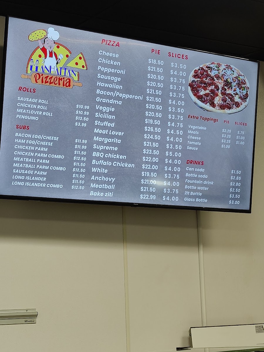 Manhattan Pizzeria Menu 3