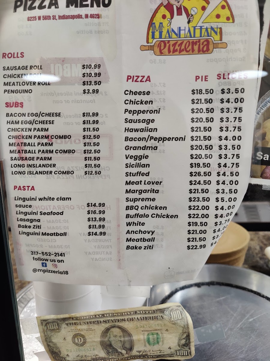 Manhattan Pizzeria Menu 6