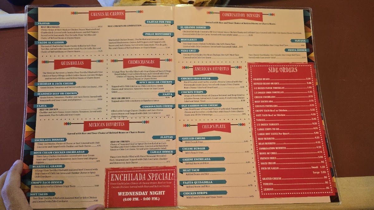Juan Pablos Menu 1