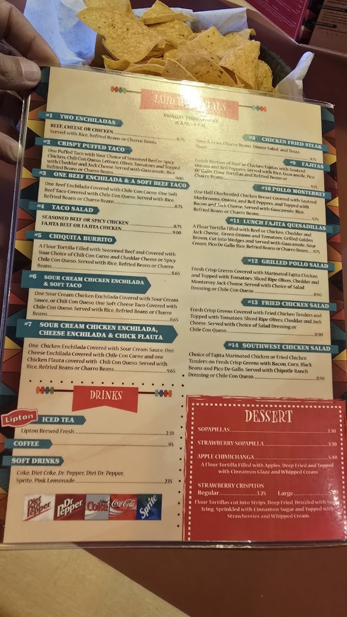 Juan Pablos Menu 2