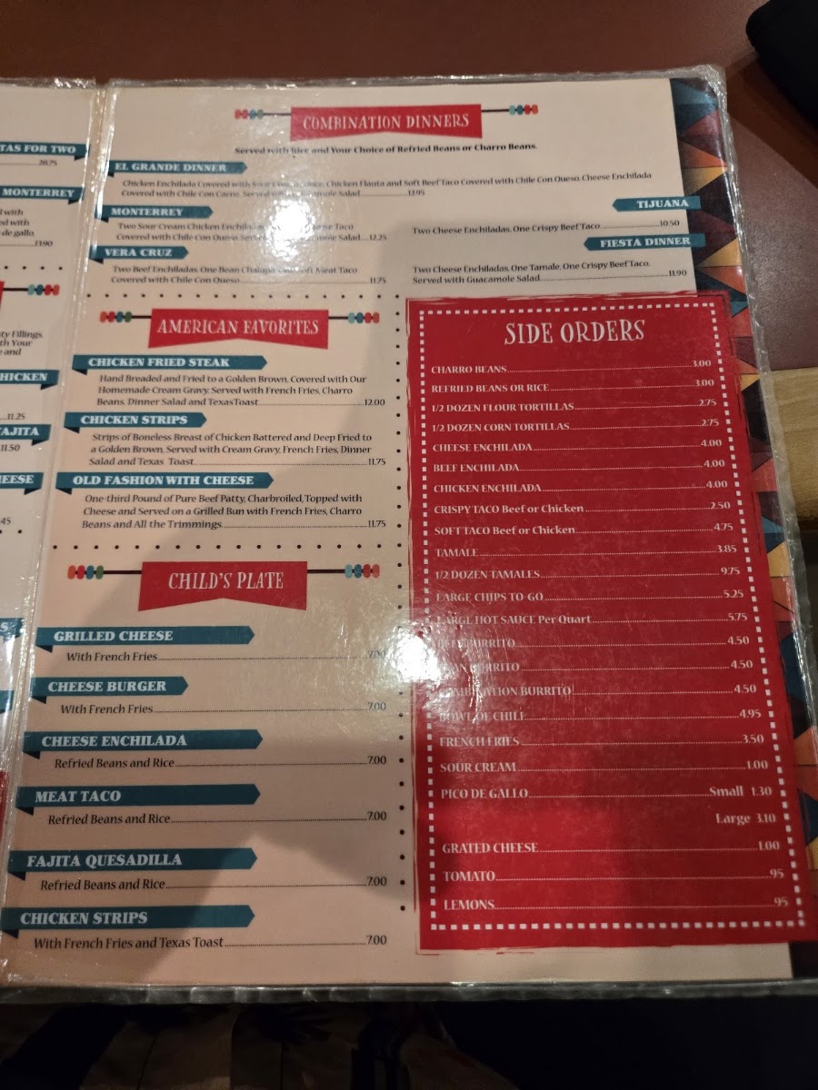 Juan Pablos Menu 3