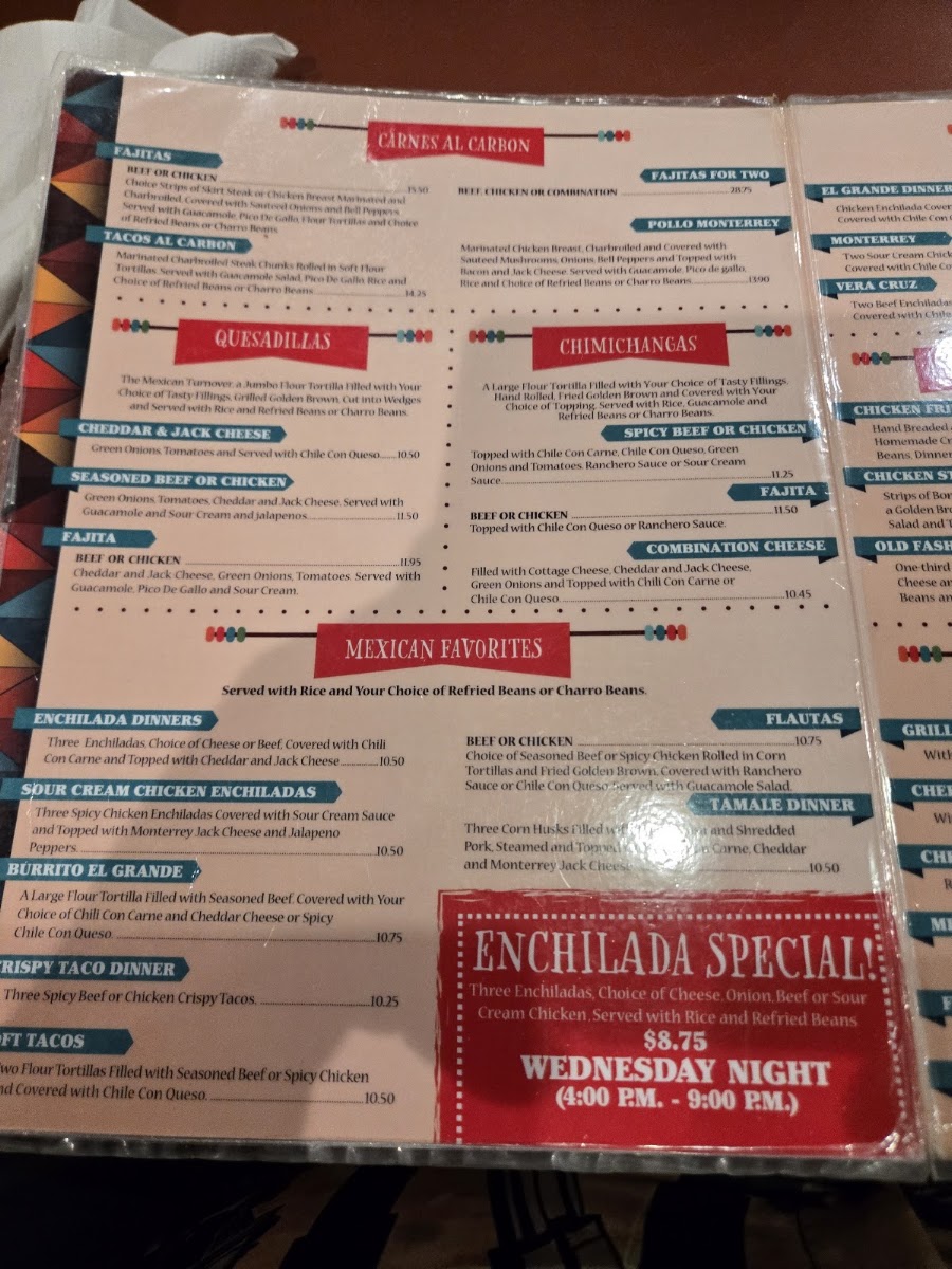 Juan Pablos Menu 4