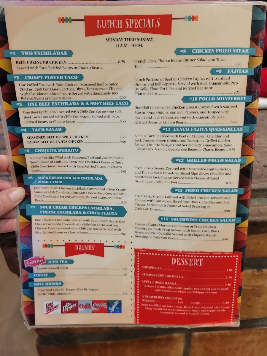 Juan Pablos Menu 6