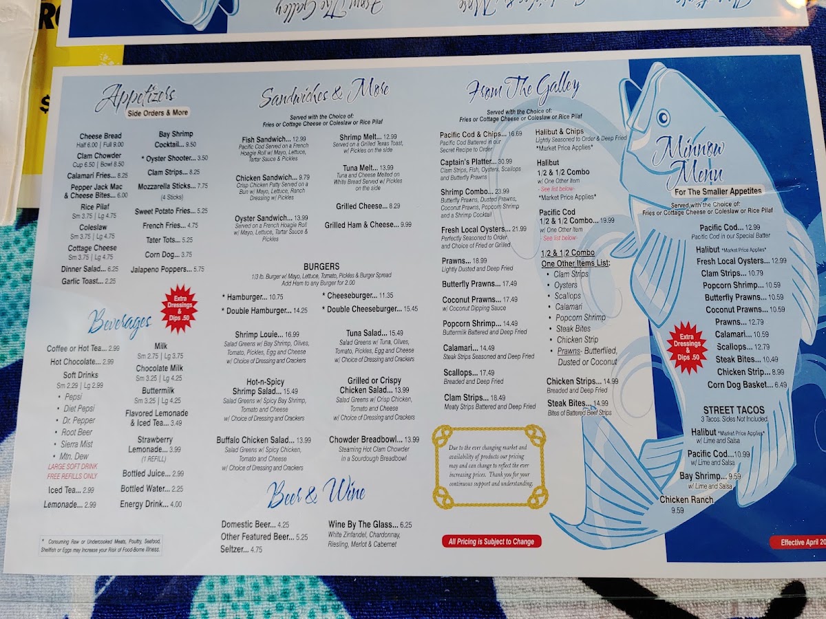 The Boat Fish & Chips Menu 9