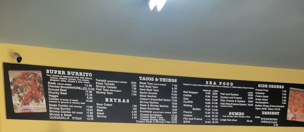 Las Palmas Super Burrito Menu 10
