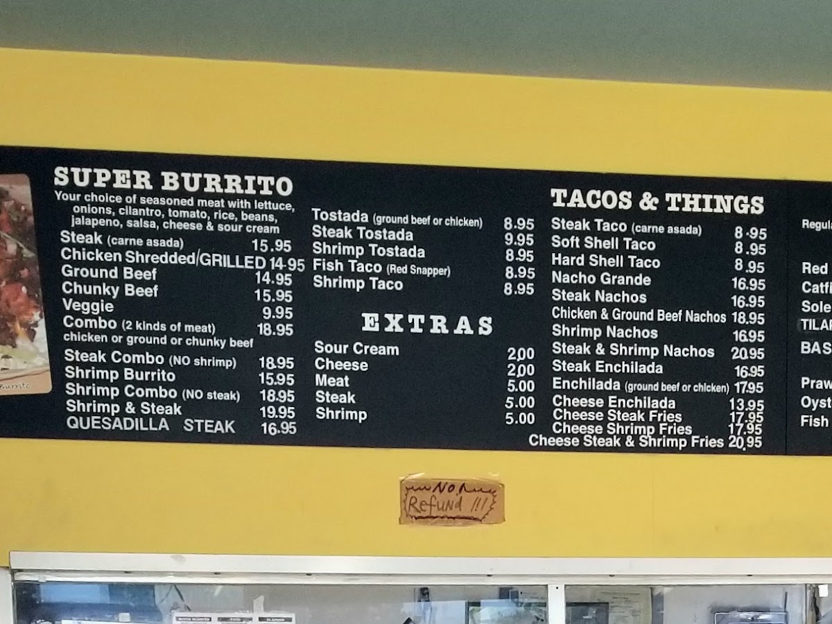 Las Palmas Super Burrito Menu 2