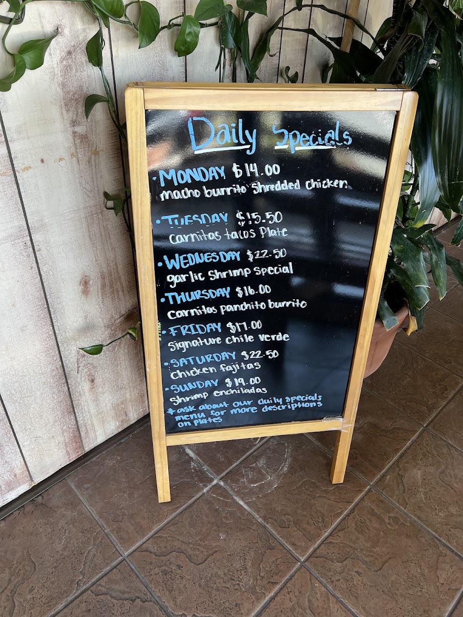 La Huerta Vieja Menu 4