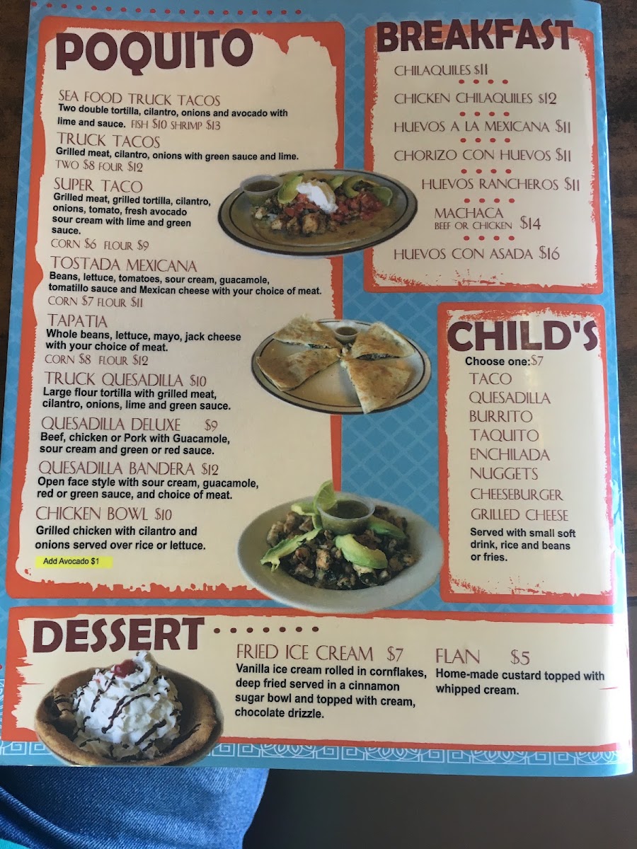 La Huerta Vieja Menu 6
