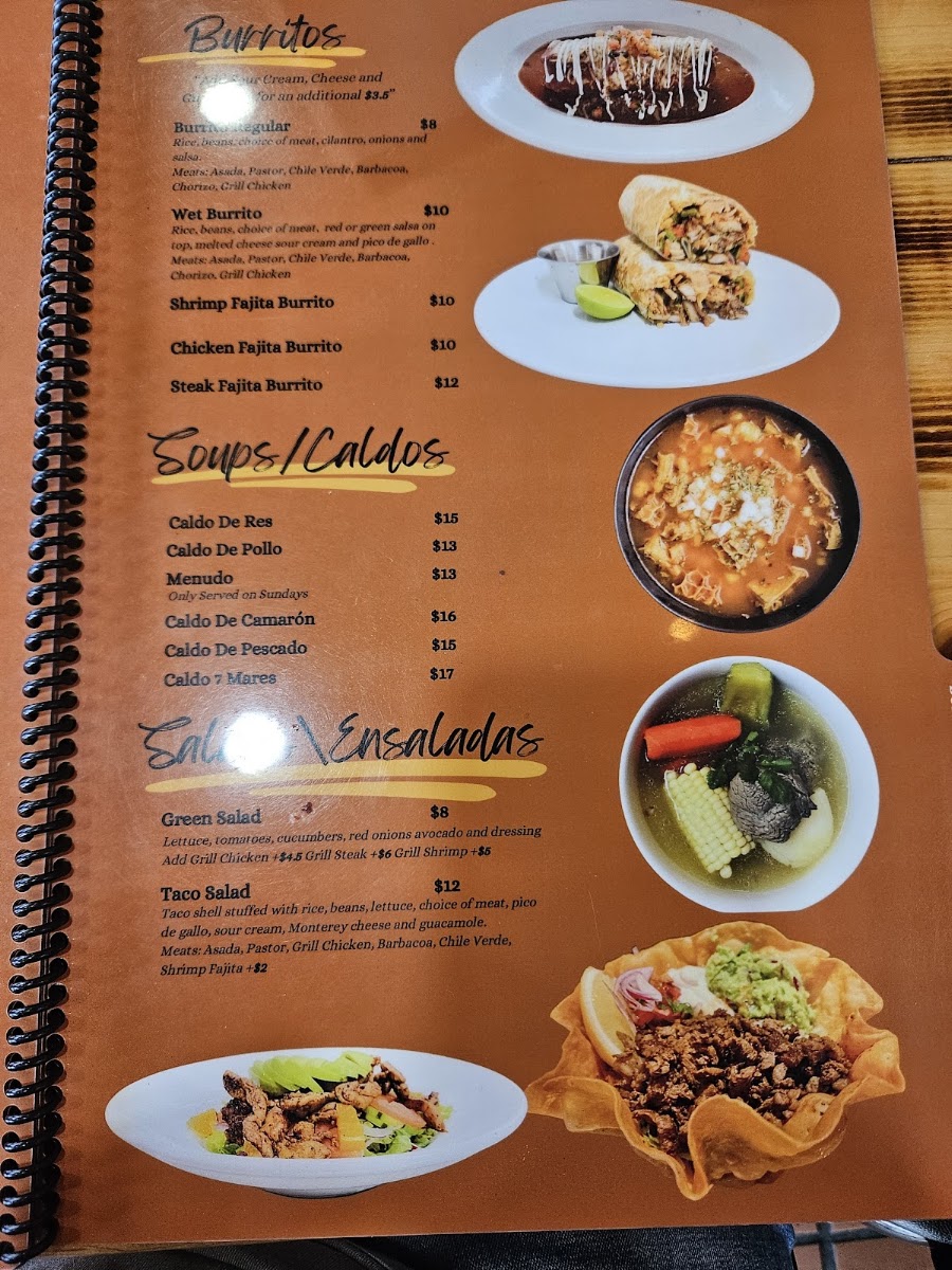 El Rinconcito Restaurante y Cafe Menu 3