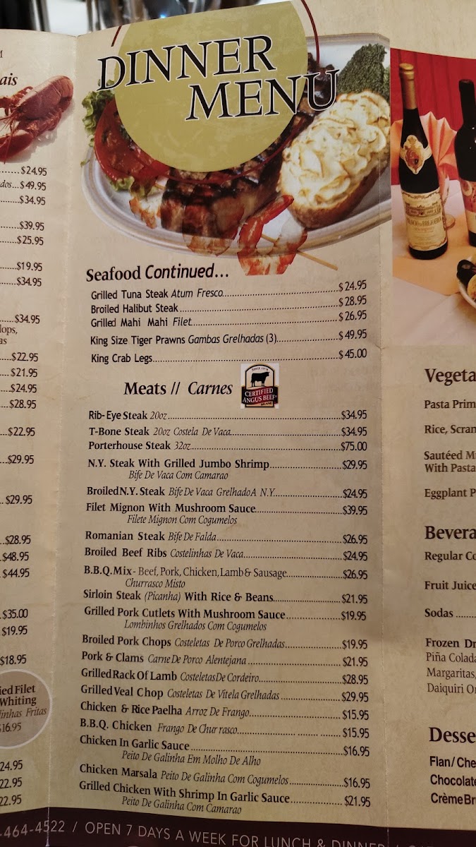 Mateus' Restaurant & Bar Menu 5