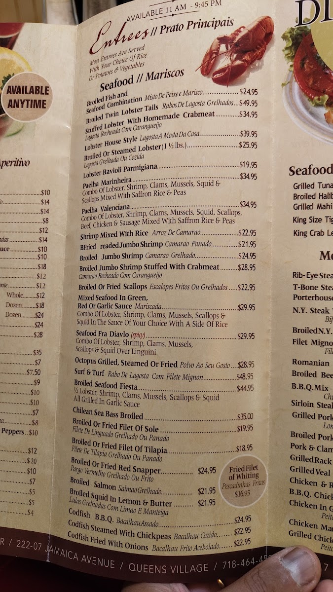 Mateus' Restaurant & Bar Menu 6