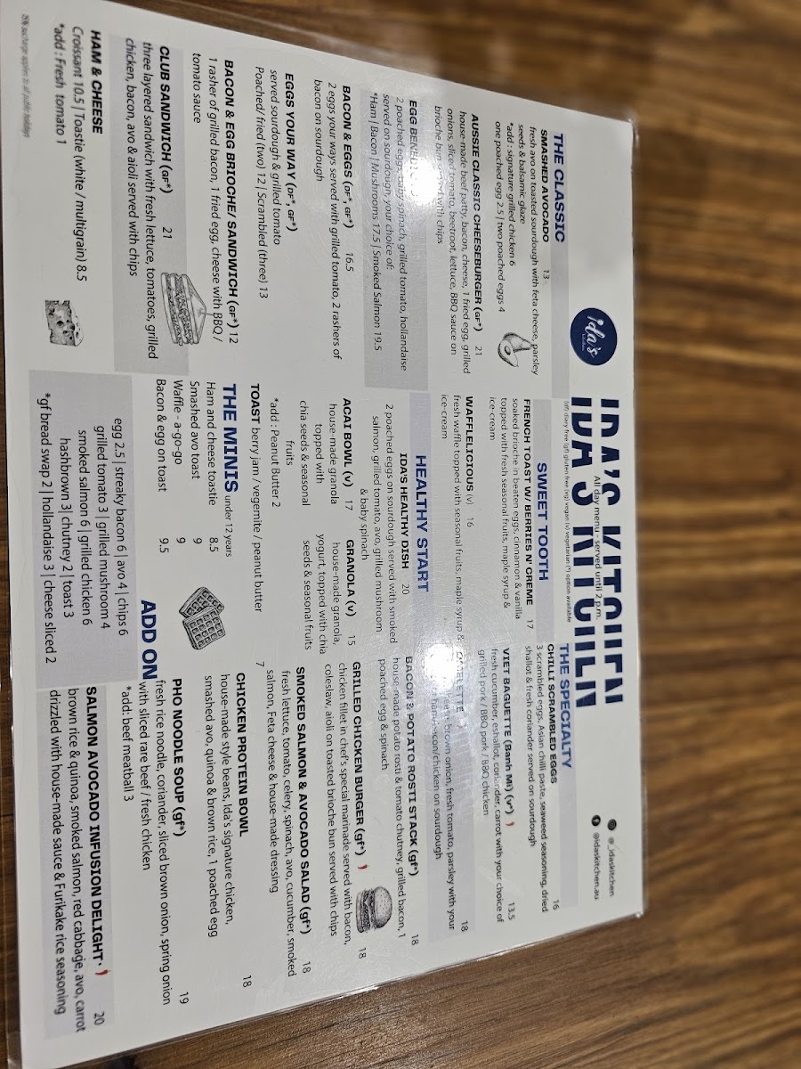 Ida's Kitchen Menu 5