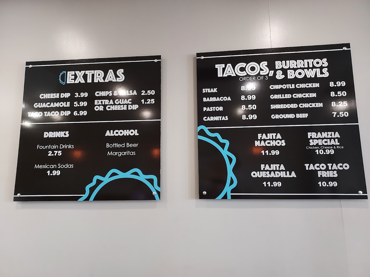 Taco Taco Fresh Mex Menu 2