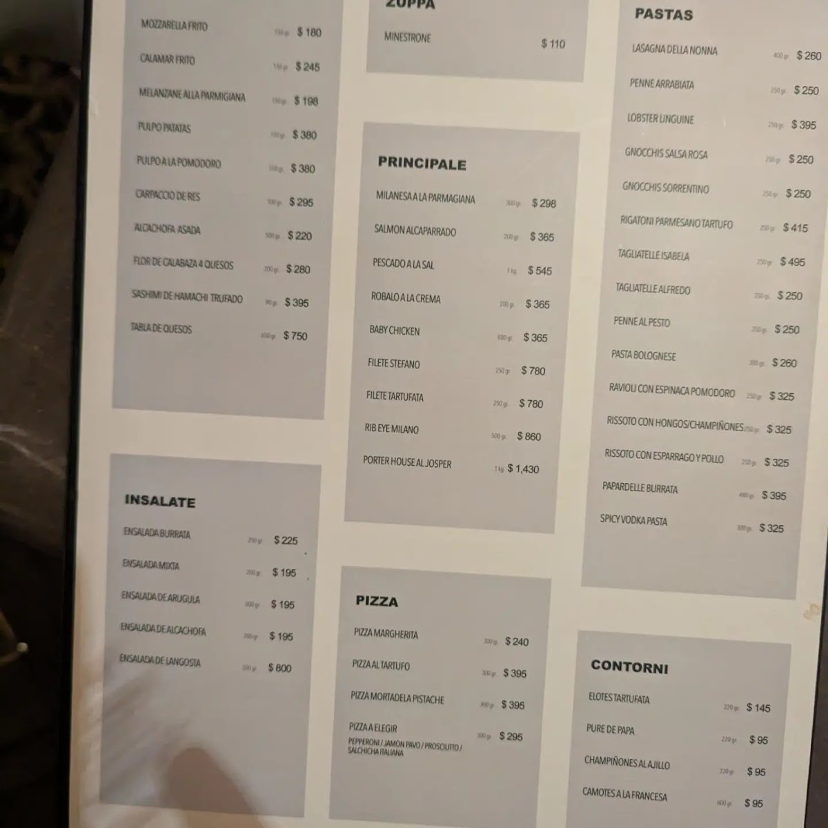 Isabela MX Menu 8
