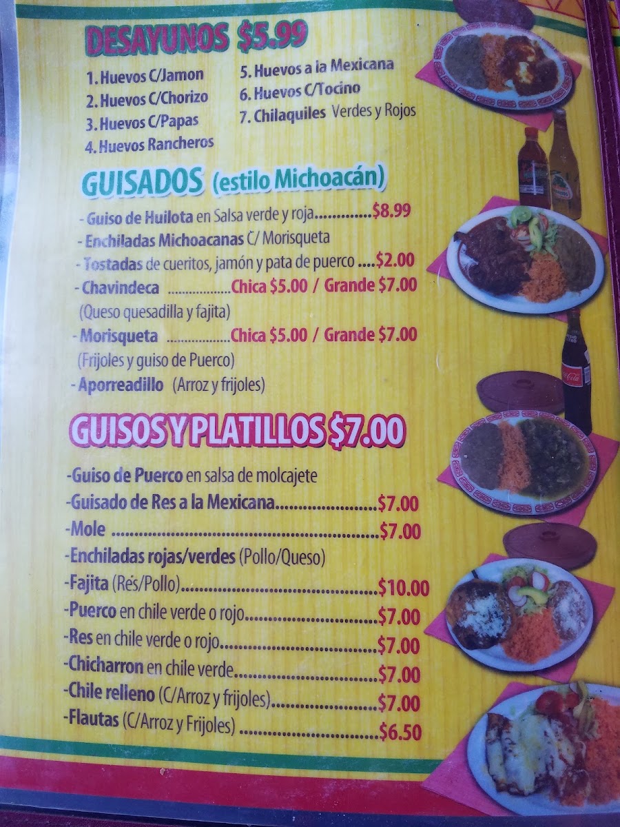 El Rinconcito Mexican Restaurant Menu 10