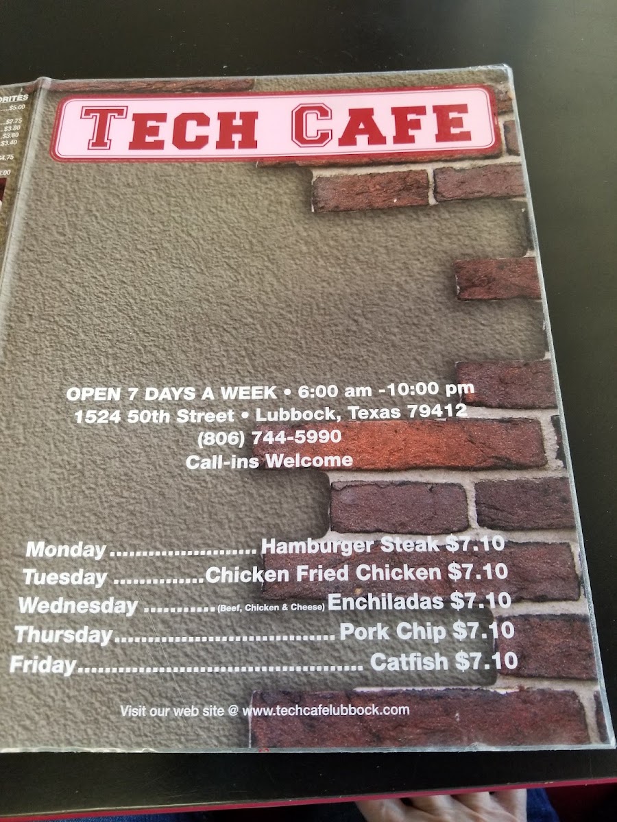 John's Tech Cafe Menu 6