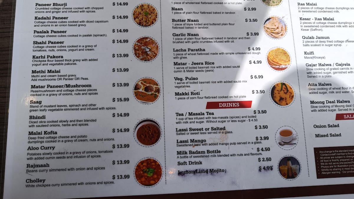 Gobind Sweets Menu 9