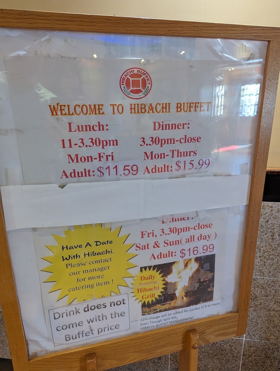 Hibachi Buffet & Grill Menu 10
