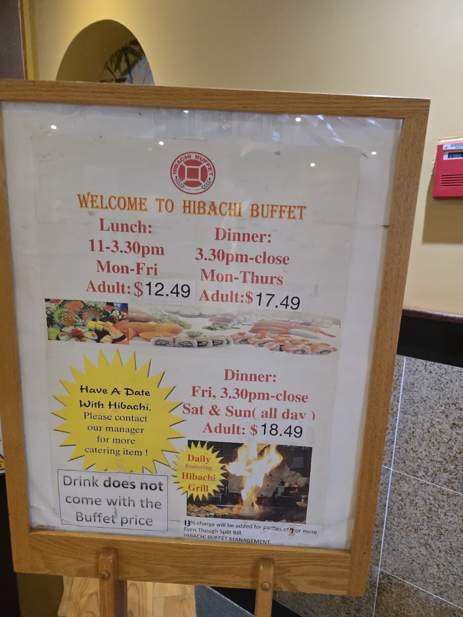 Hibachi Buffet & Grill Menu 2