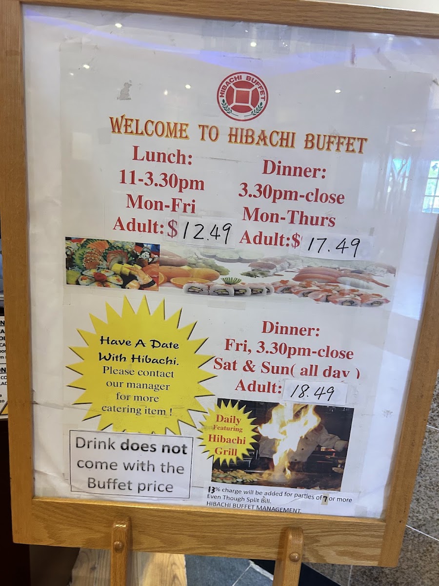 Hibachi Buffet & Grill Menu 4