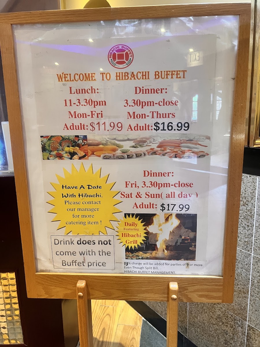 Hibachi Buffet & Grill Menu 5