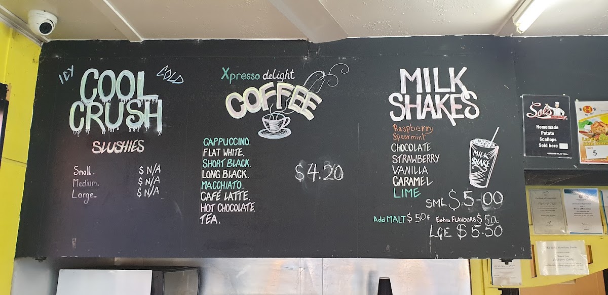 Victory Cafe Menu 2