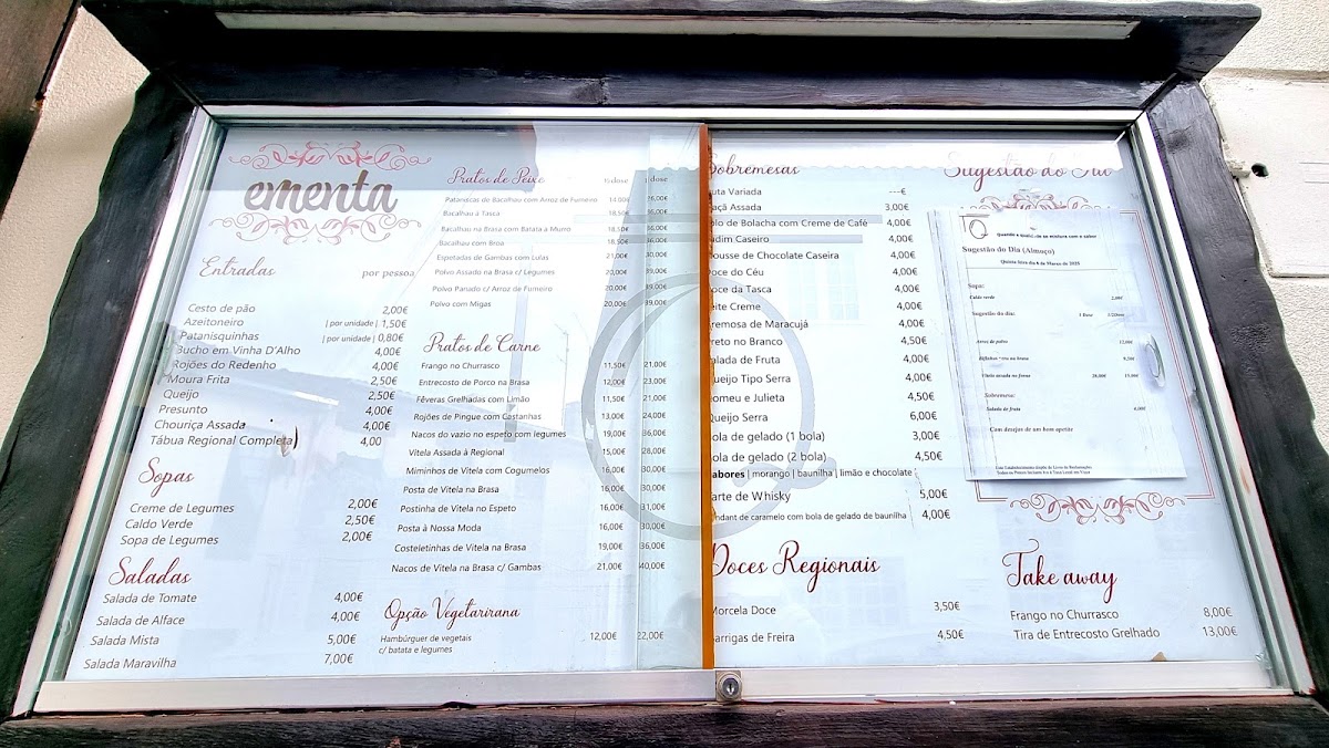 Tasquinha da Quinta Menu 5