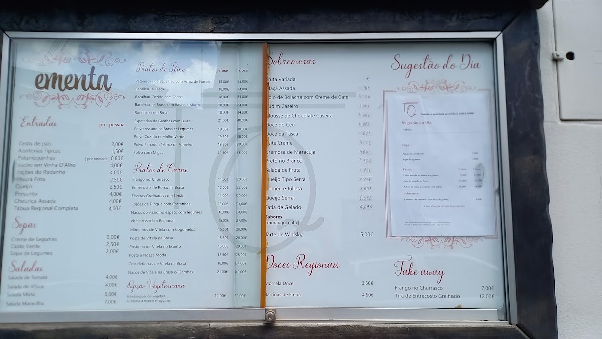 Tasquinha da Quinta Menu 9