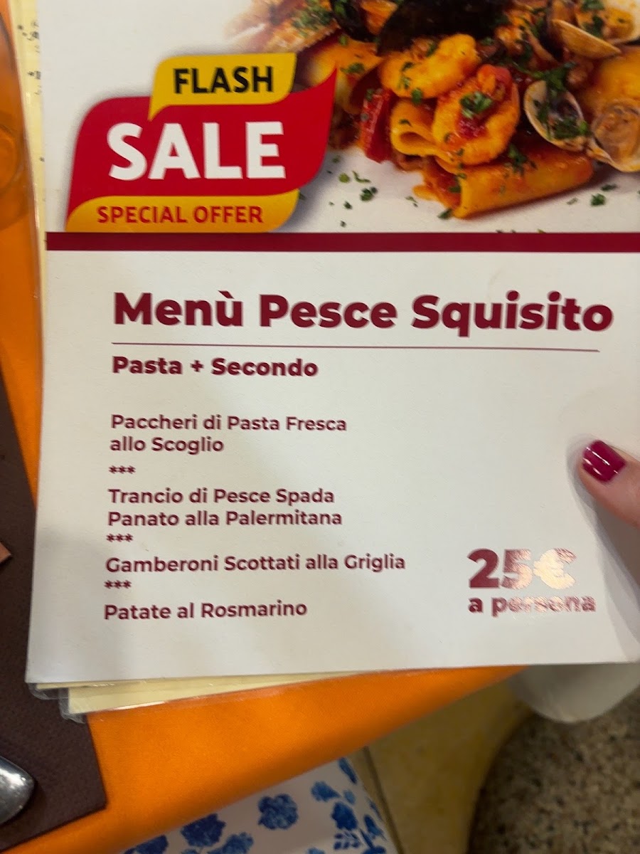 Ristorante Capotavola Menu 1