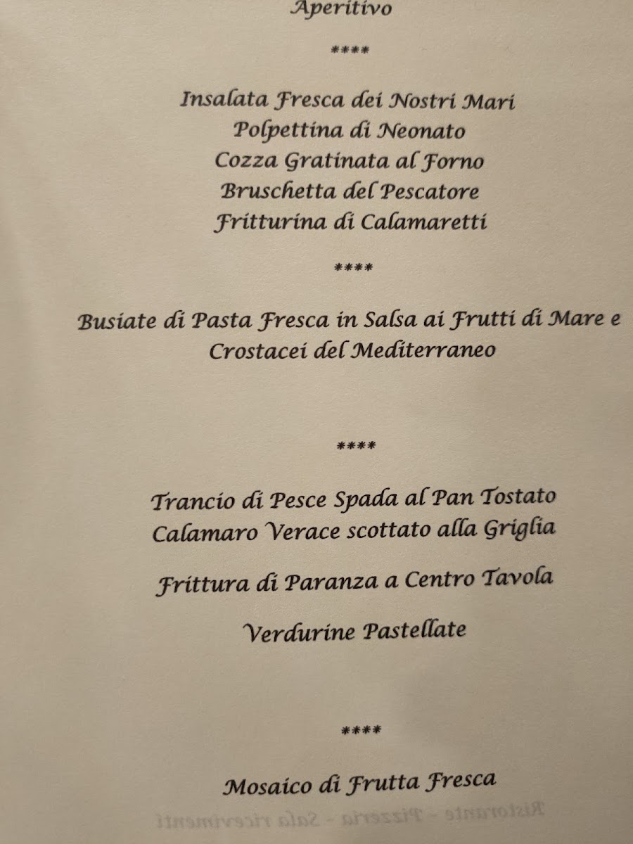 Ristorante Capotavola Menu 6