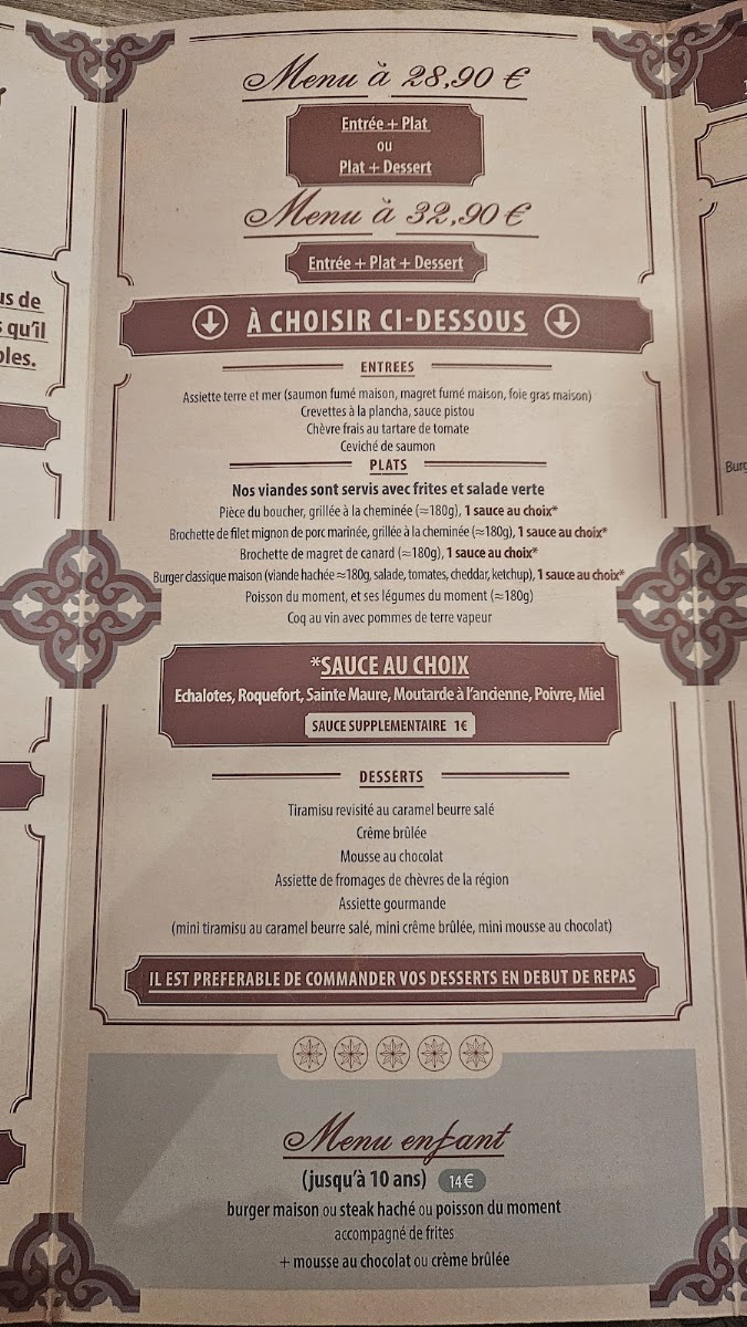 Le Parvis Menu 10