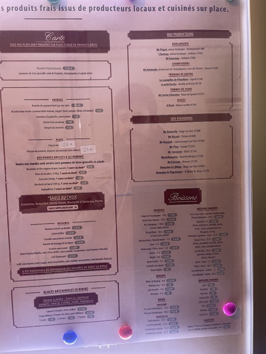Le Parvis Menu 9