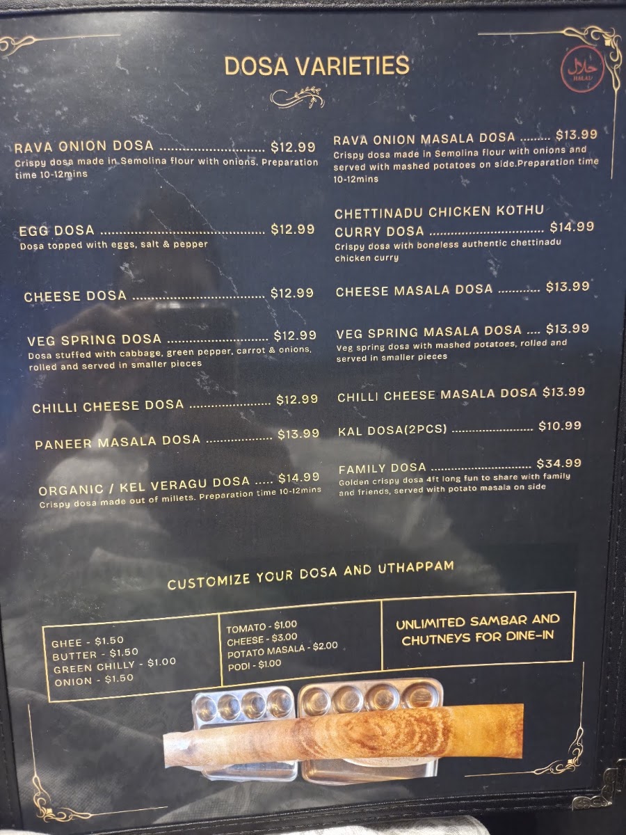 Jayalakshmi South Indian Cuisine Menu 3