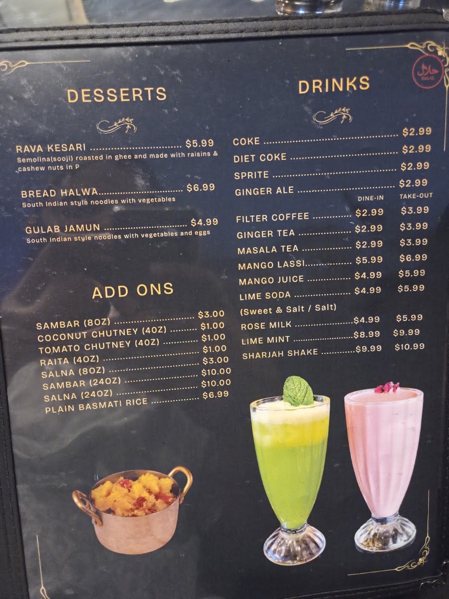 Jayalakshmi South Indian Cuisine Menu 7