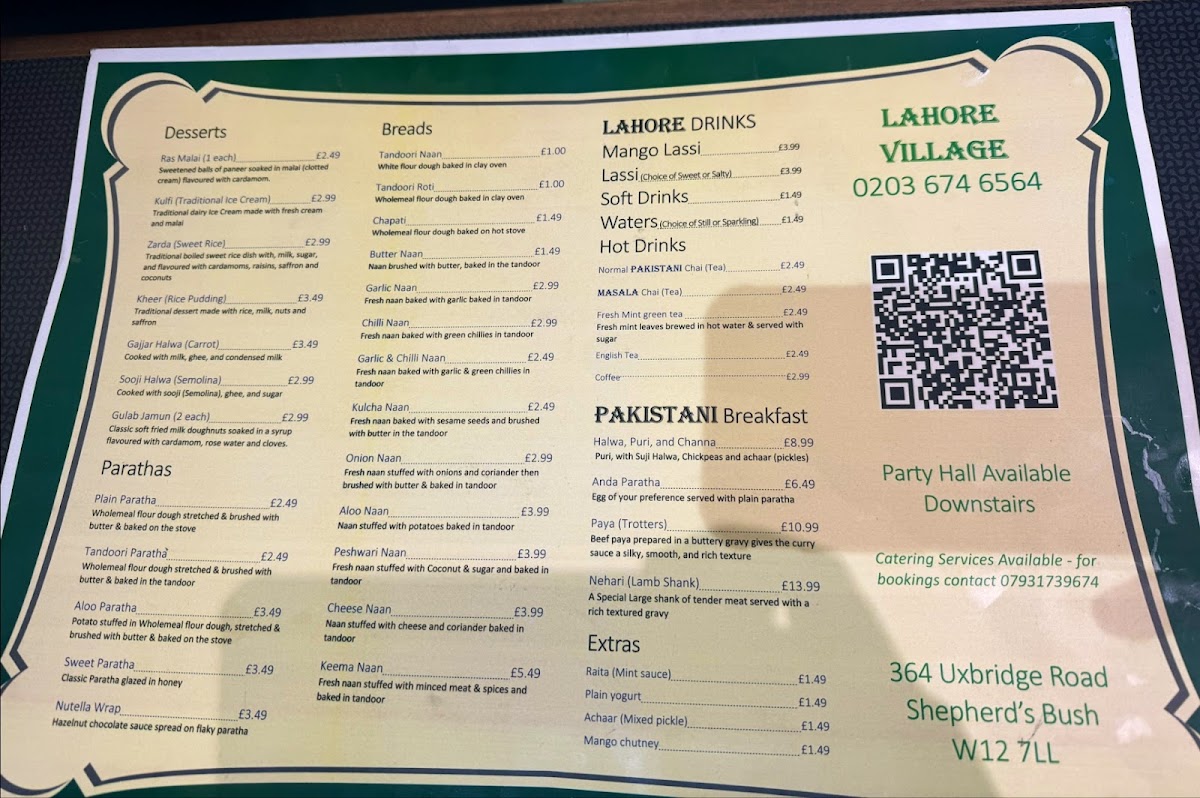 Lahore Village Menu 10