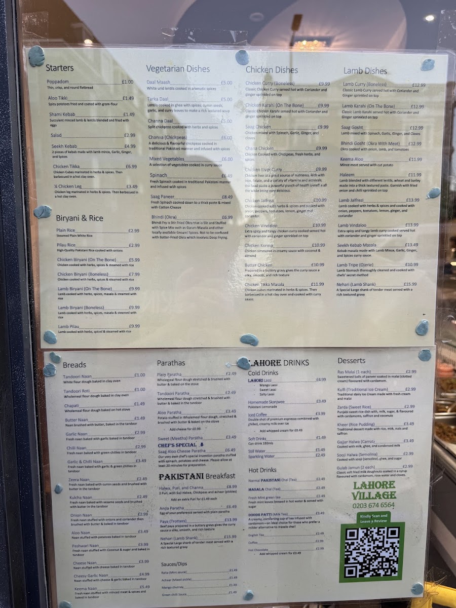 Lahore Village Menu 4