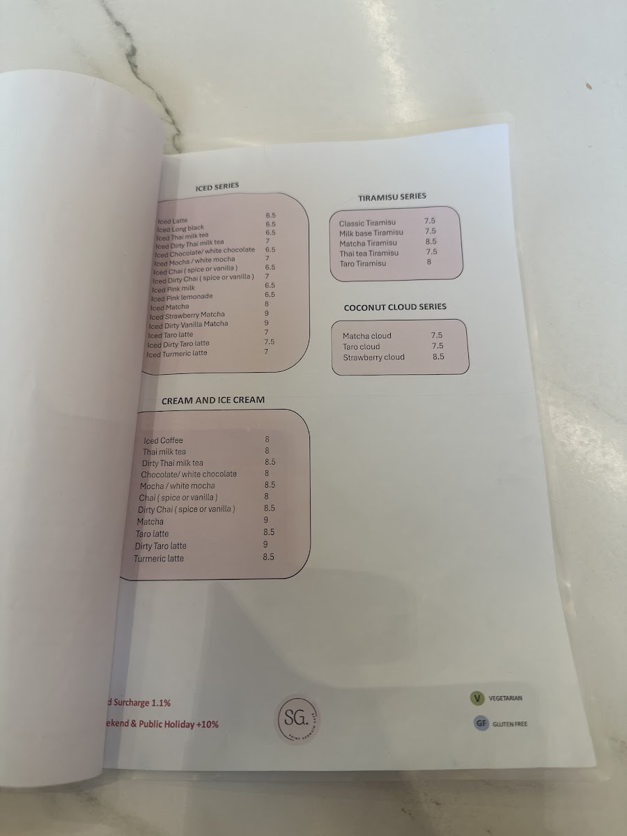 St Germain Cafe Menu 6