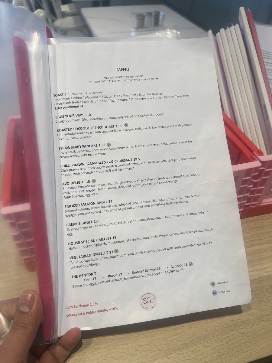 St Germain Cafe Menu 9