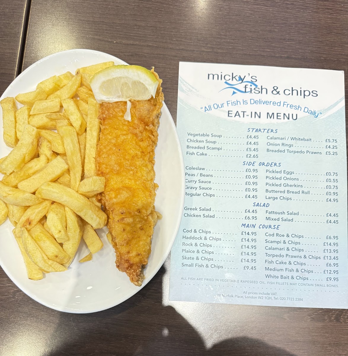 Micky's Fish & Chips Menu 8