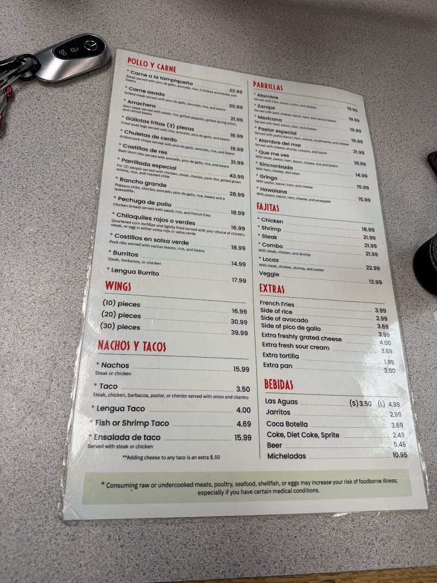 La Pastorcita Menu 6