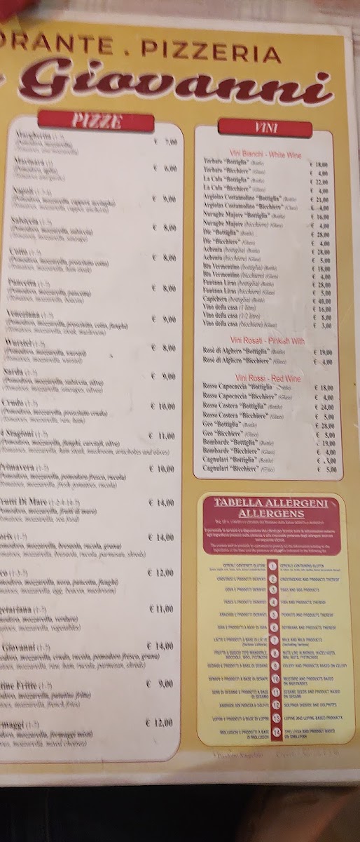 Ristorante Pizzeria San Giovanni Menu 8