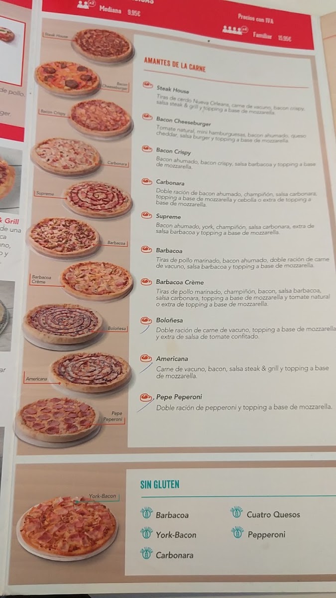 Telepizza Vigo, Travesía - Comida a Domicilio Menu 3