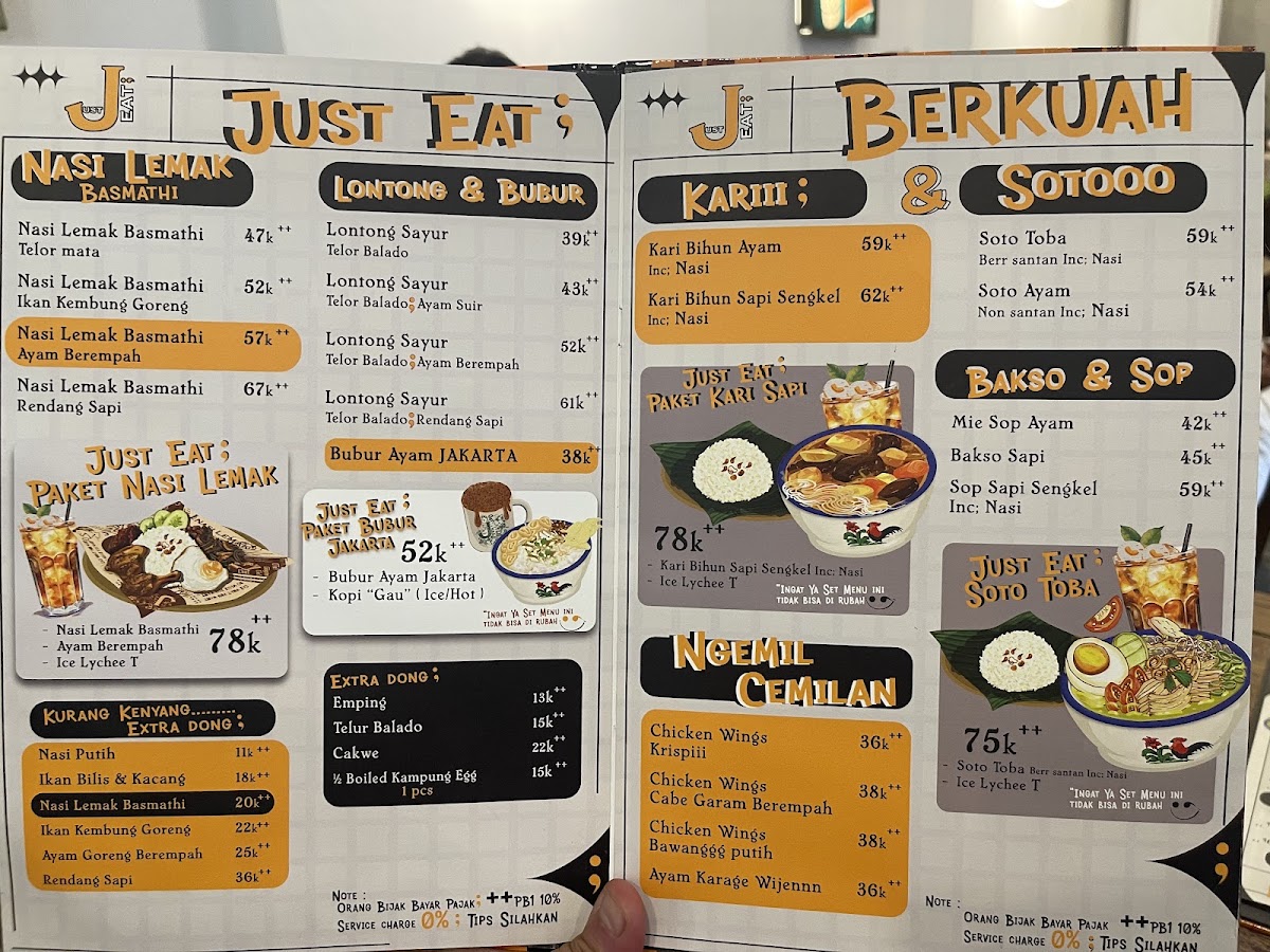 Just Eat Tangcit Menu 5
