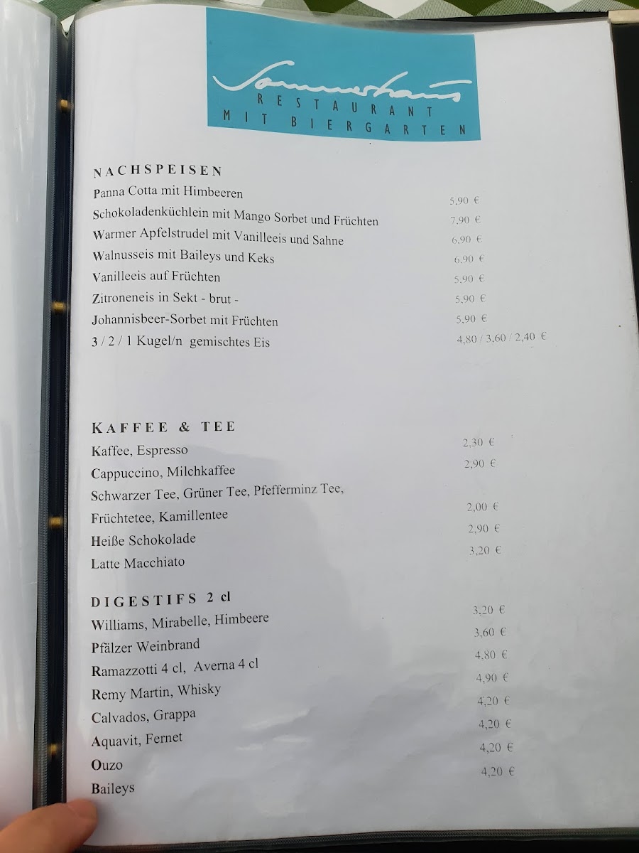 Restaurant SOMMERHAUS Menu 4